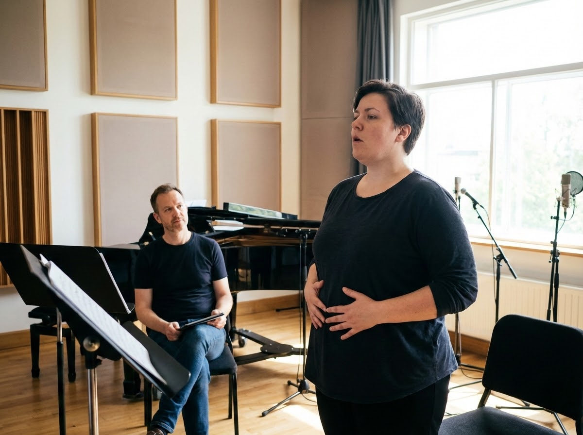 Ejercicio de respiración diafragmática para calentar